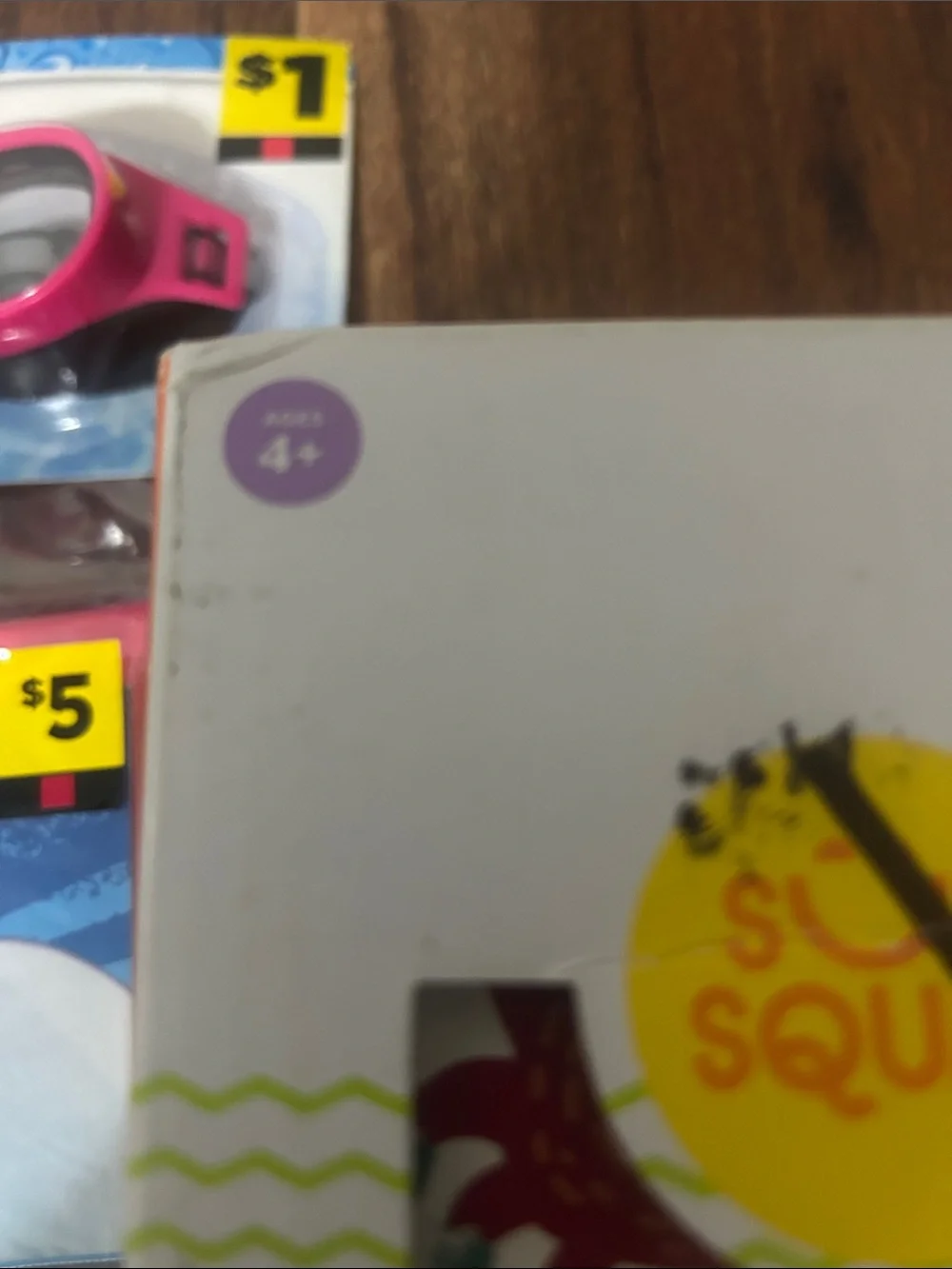 Kids Summer Days Set!! Swim Air Mat- Pink, Silver; Googles- Pink, Purple; Dice